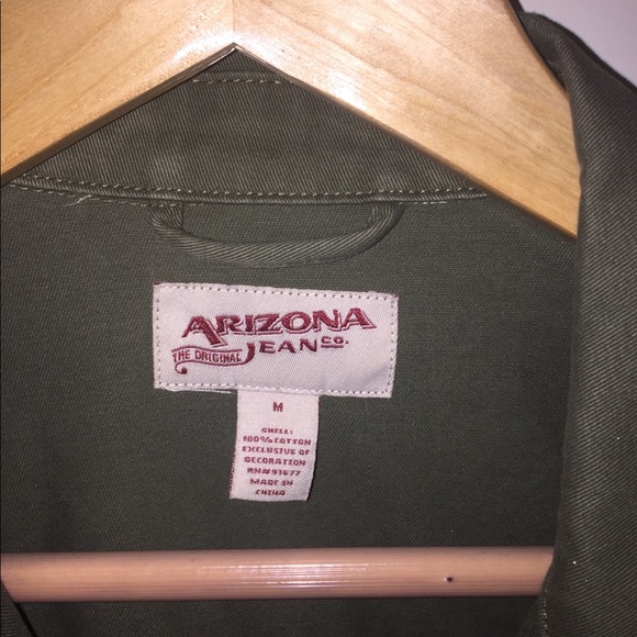 SOLD Arizona Olive Green Utility Jacket, NWOT M - Picture 6 of 8